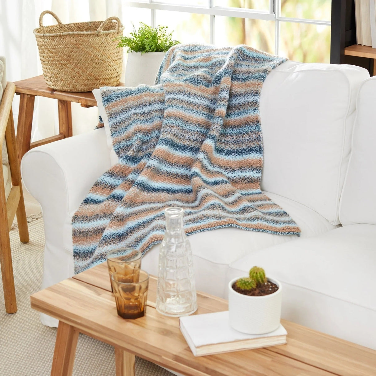 Free Linen Stitch Blanket Pattern