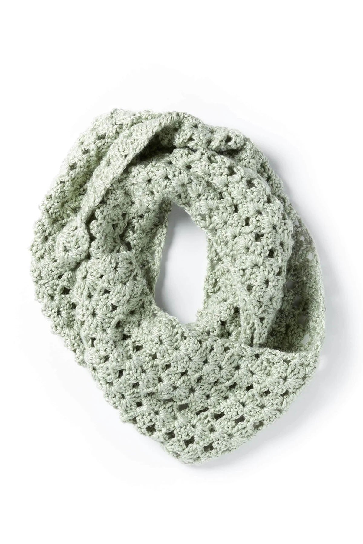 Free Crochet Open Fan Stitch Cowl Pattern