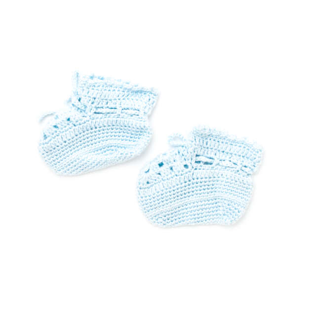 Modèle gratuit de chaussons au crochet motif grand-mère