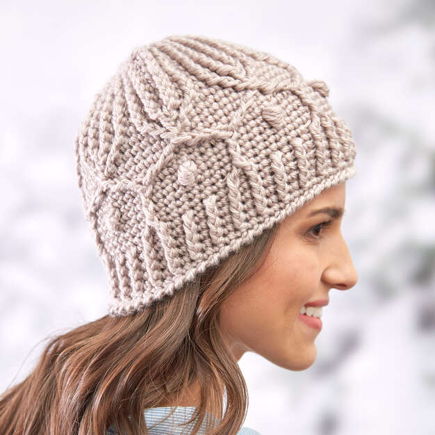 Free Winter Trellis Hat Pattern