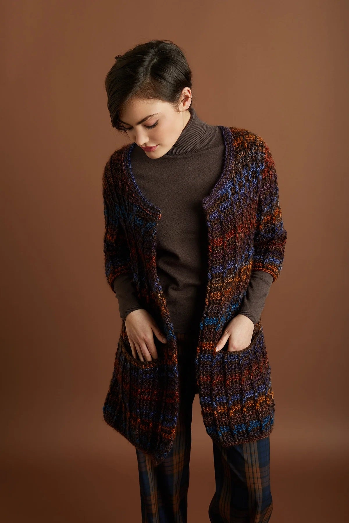 Free Colourfully Modern Cardigan Pattern