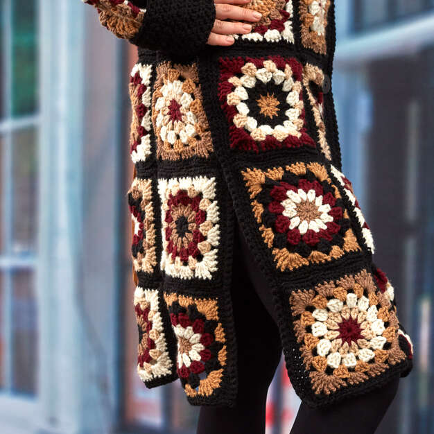 Coatigan gratuit à motif Grannies