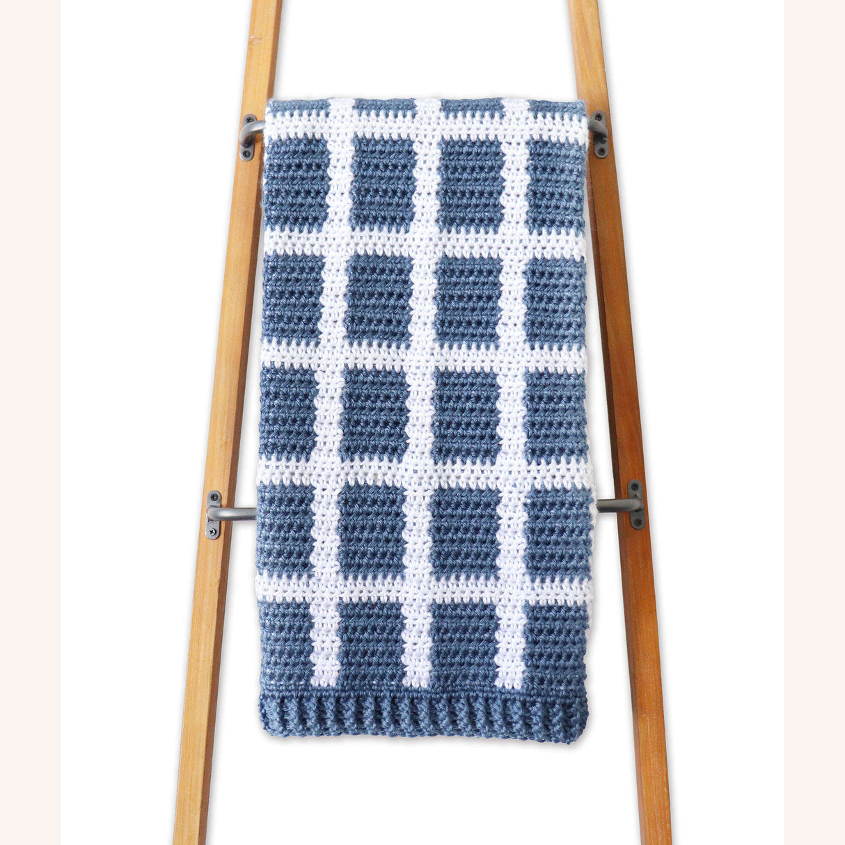 Modèle gratuit de couverture pour bébé à carreaux vichy