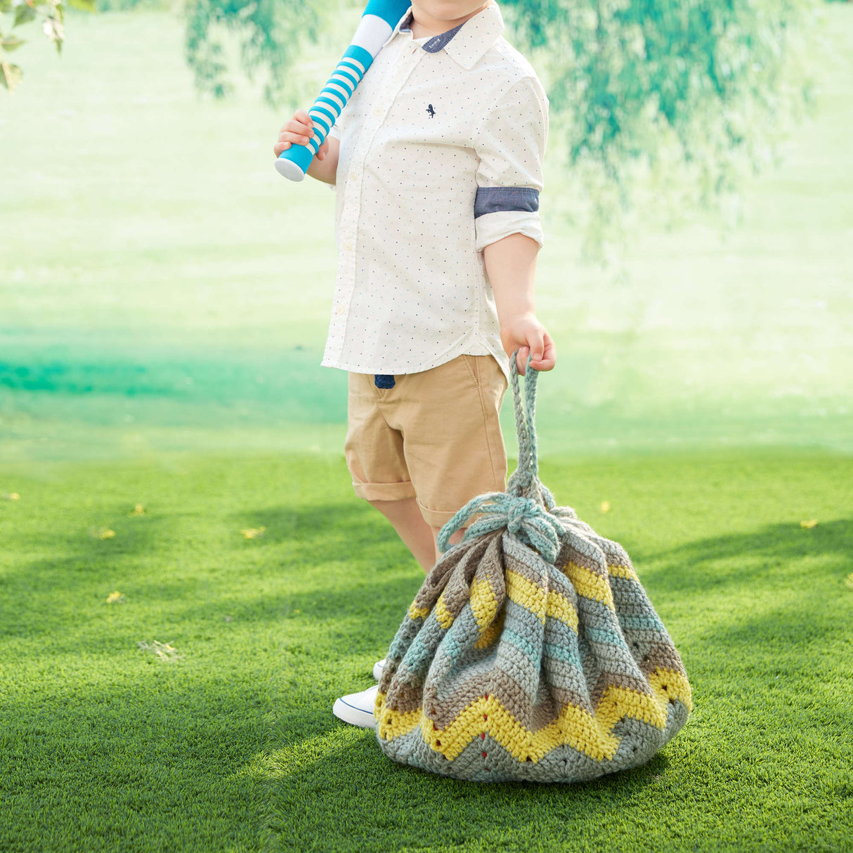 Modèle gratuit de sac de couverture au crochet convertible