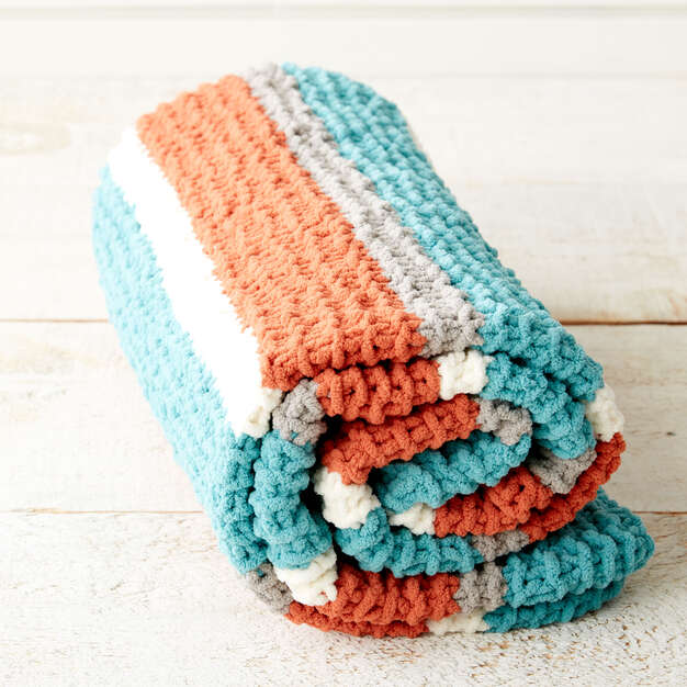 Free Get Fresh Knit Throw Pattern