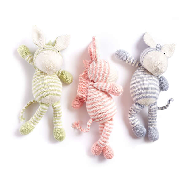 Free Knit Zebra Pattern