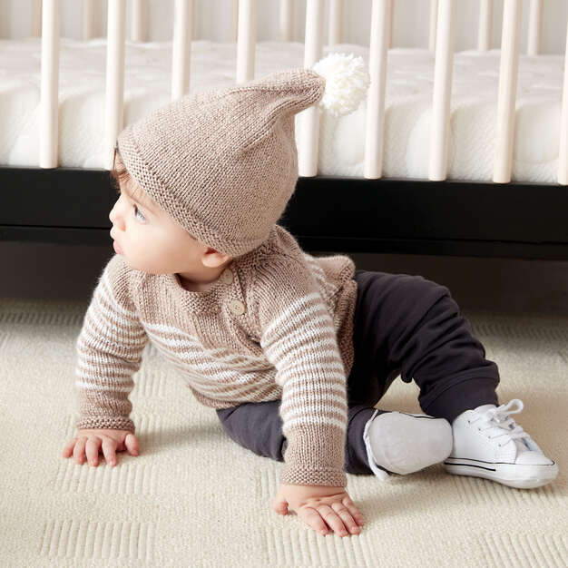 Free Wee Stripes Knit Pullover & Hat Pattern