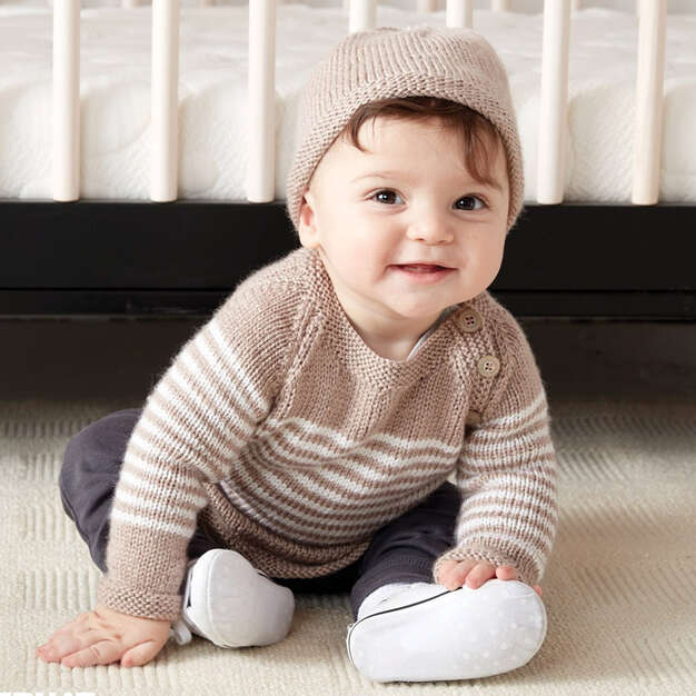 Free Wee Stripes Knit Pullover & Hat Pattern