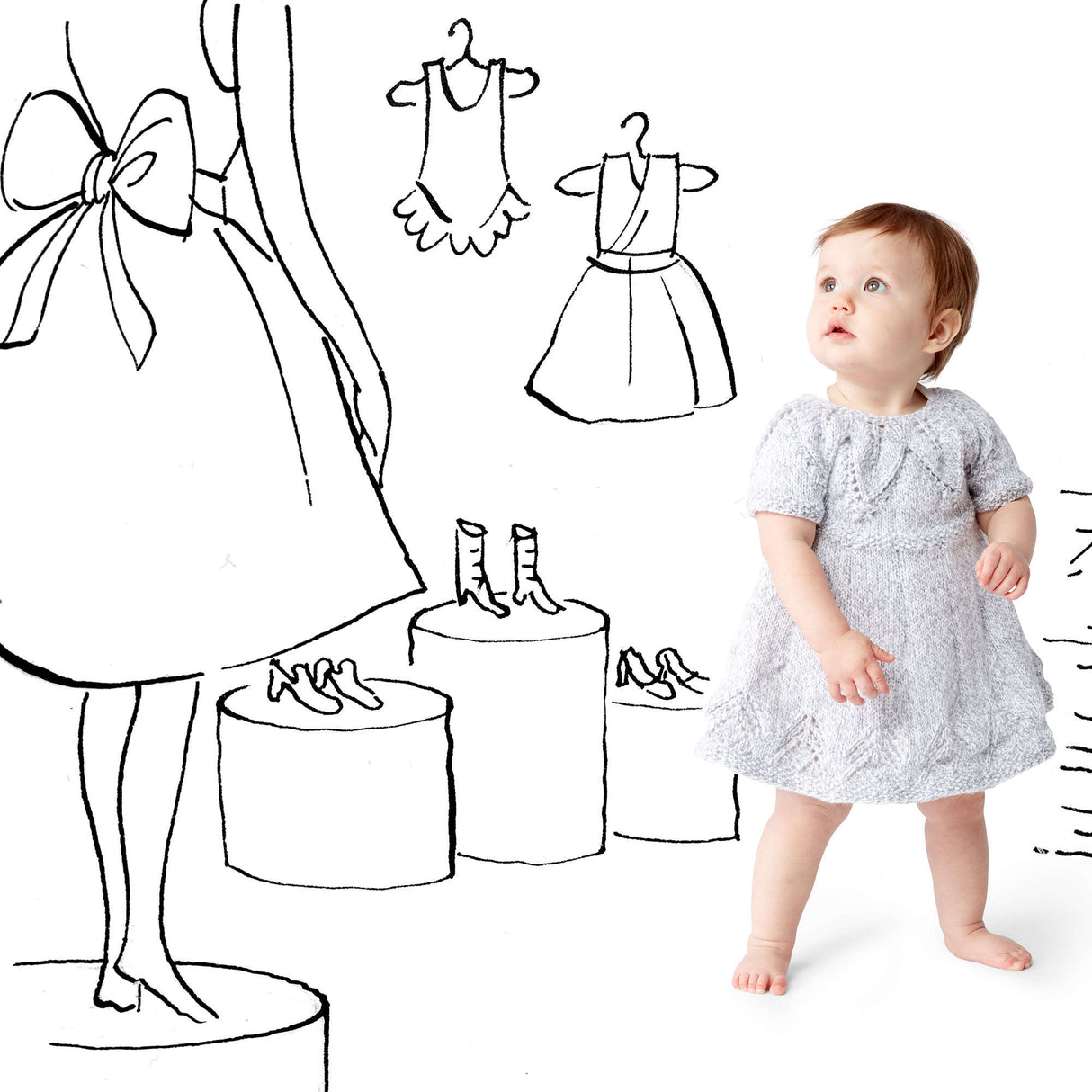 Free Fairy Leaves Knit Dress Pattern