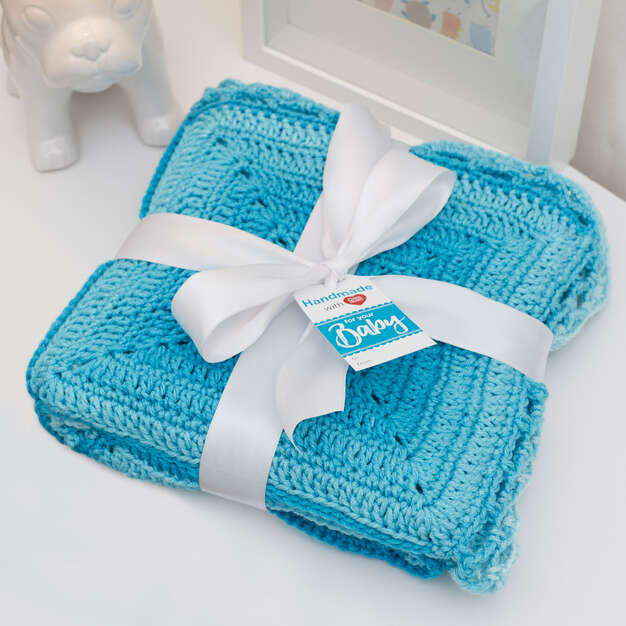 Free Nine Block Baby Crochet Blanket Pattern