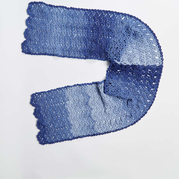 Free Comfortable Colour Crochet Shawl Pattern