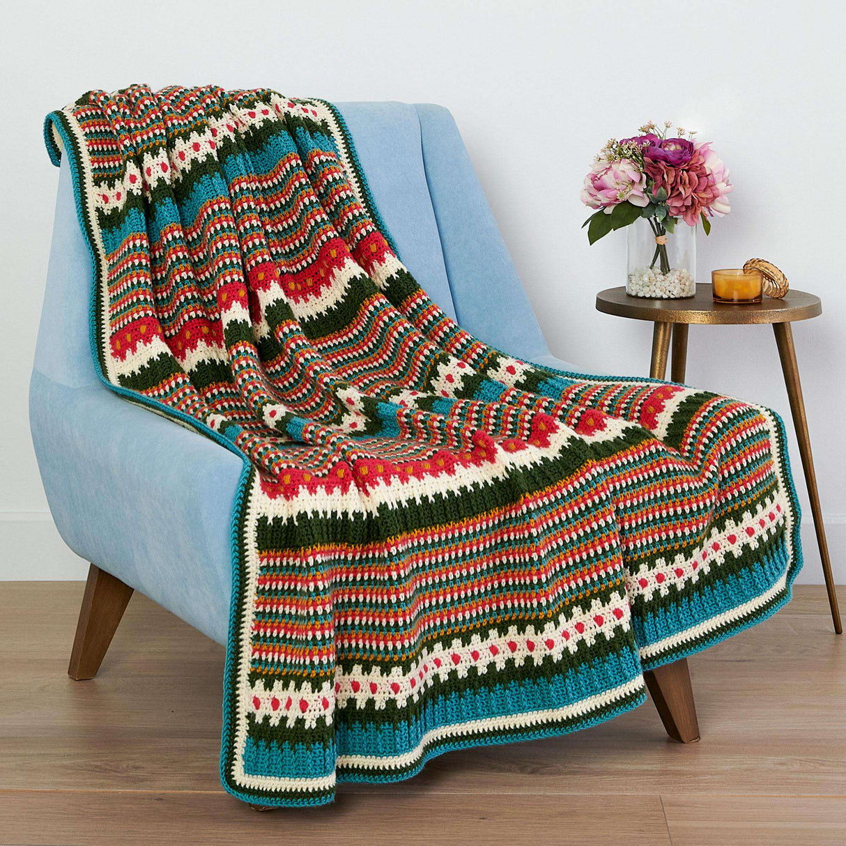 Free Happy Holidays Crochet Blanket Pattern