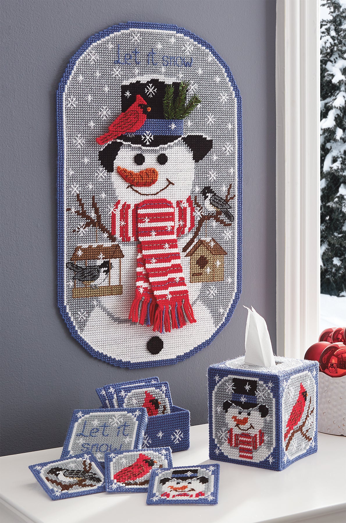 Let It Snow Ensemble Plastic Canvas Kit