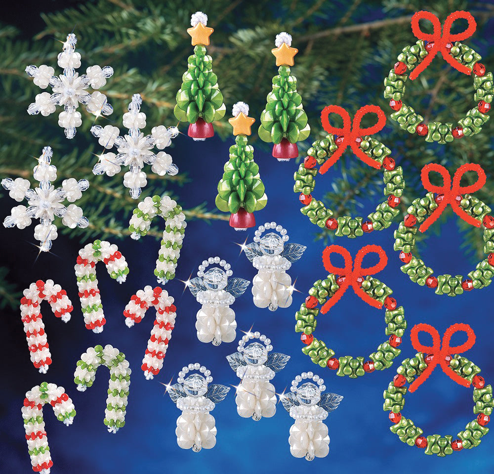 Pearly Little Christmas Collection Beaded Ornaments Kit