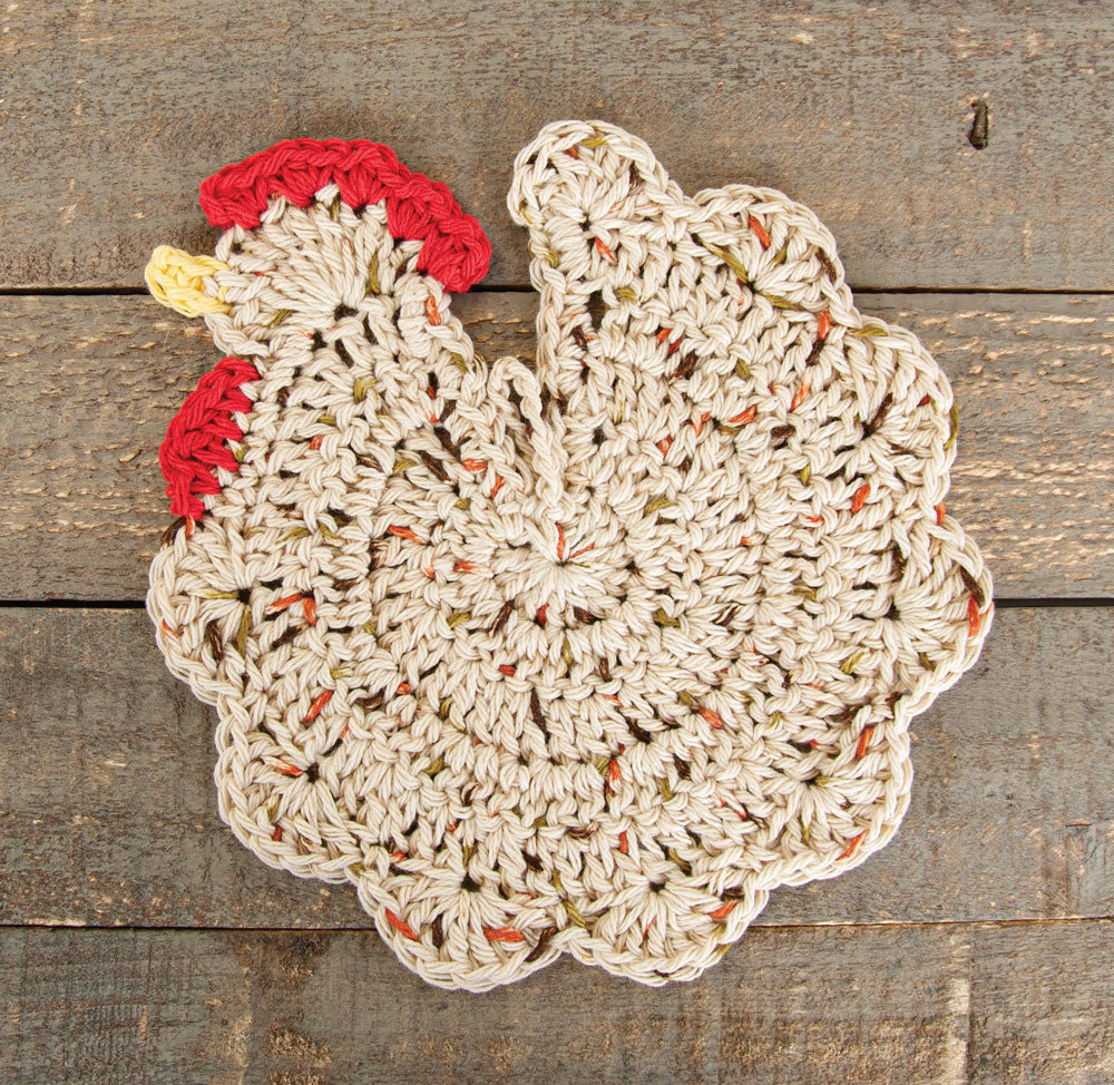 Maniques de poulet au crochet