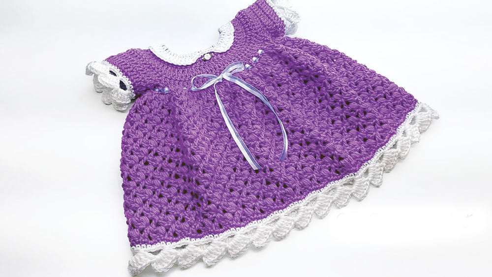 Lil Blueberry Muffin Baby Dress – Mary Maxim Ltd
