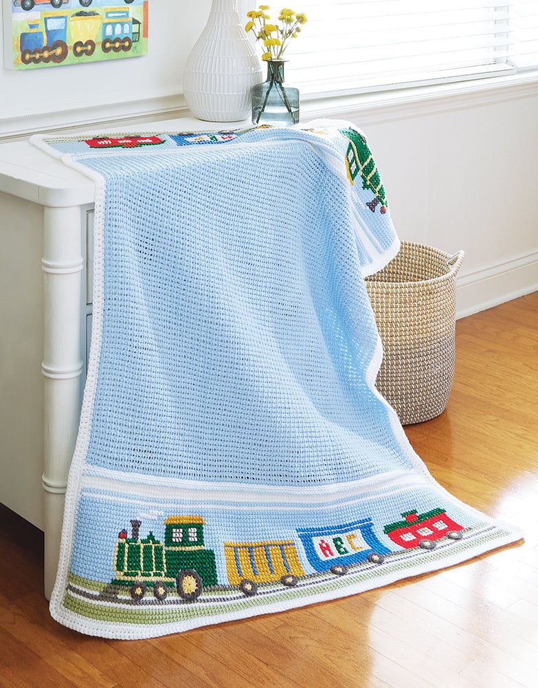 Train Baby Blanket