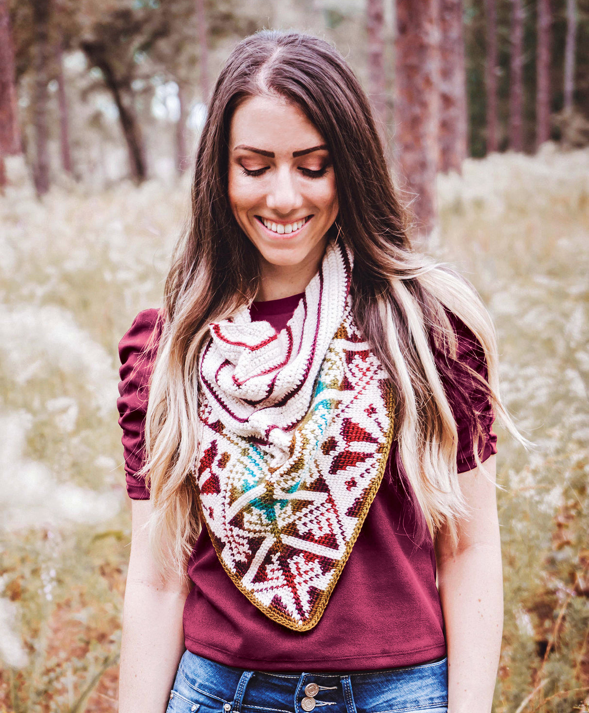 Triangle Crochet Cowl