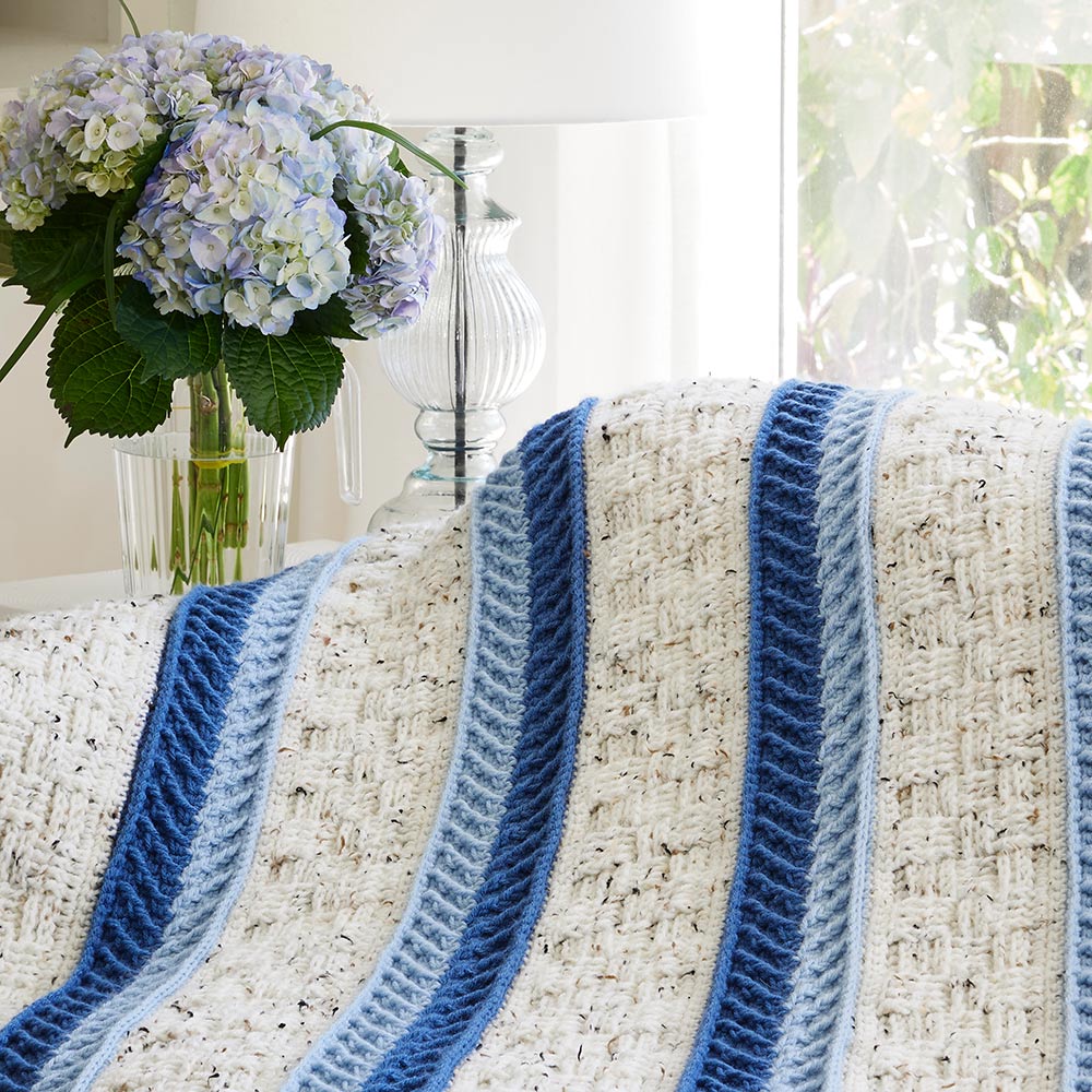 Vivid Stripes Afghan