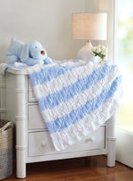 Lacy Stripes Baby Blanket