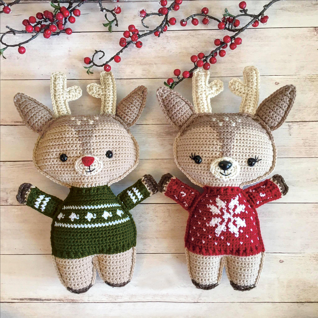 Holiday Deer Crochet Kit