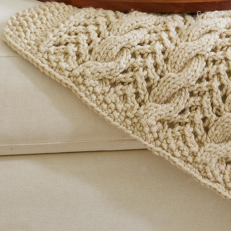 Cables and Lace Afghan