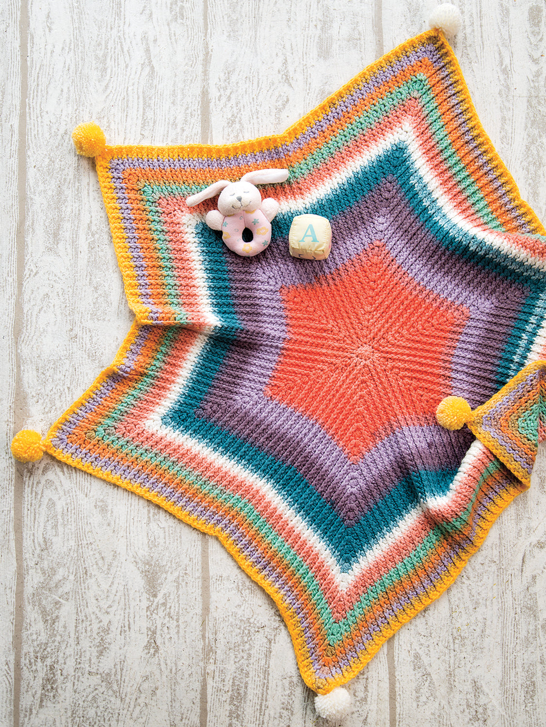 Rainbow Star Baby Blanket