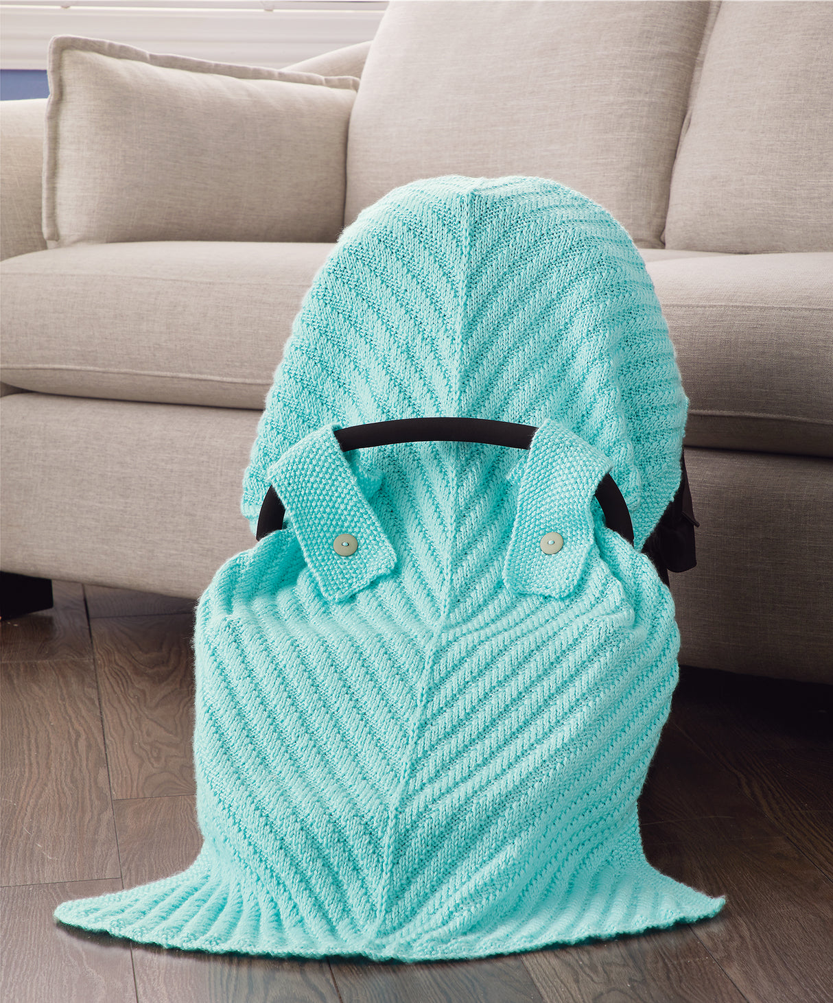 Diagonal Car Seat Blanket