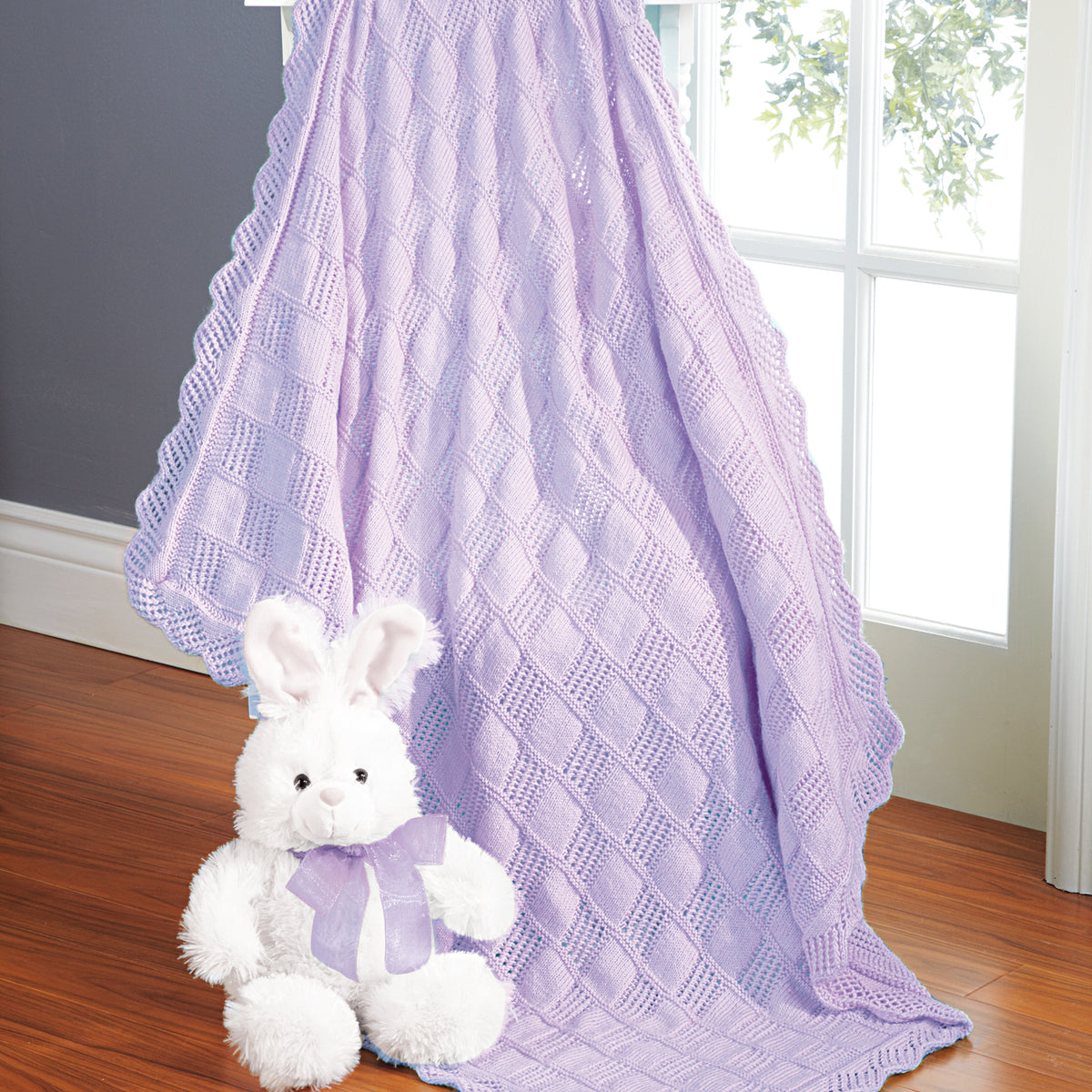 Lace Blocks Baby Blanket