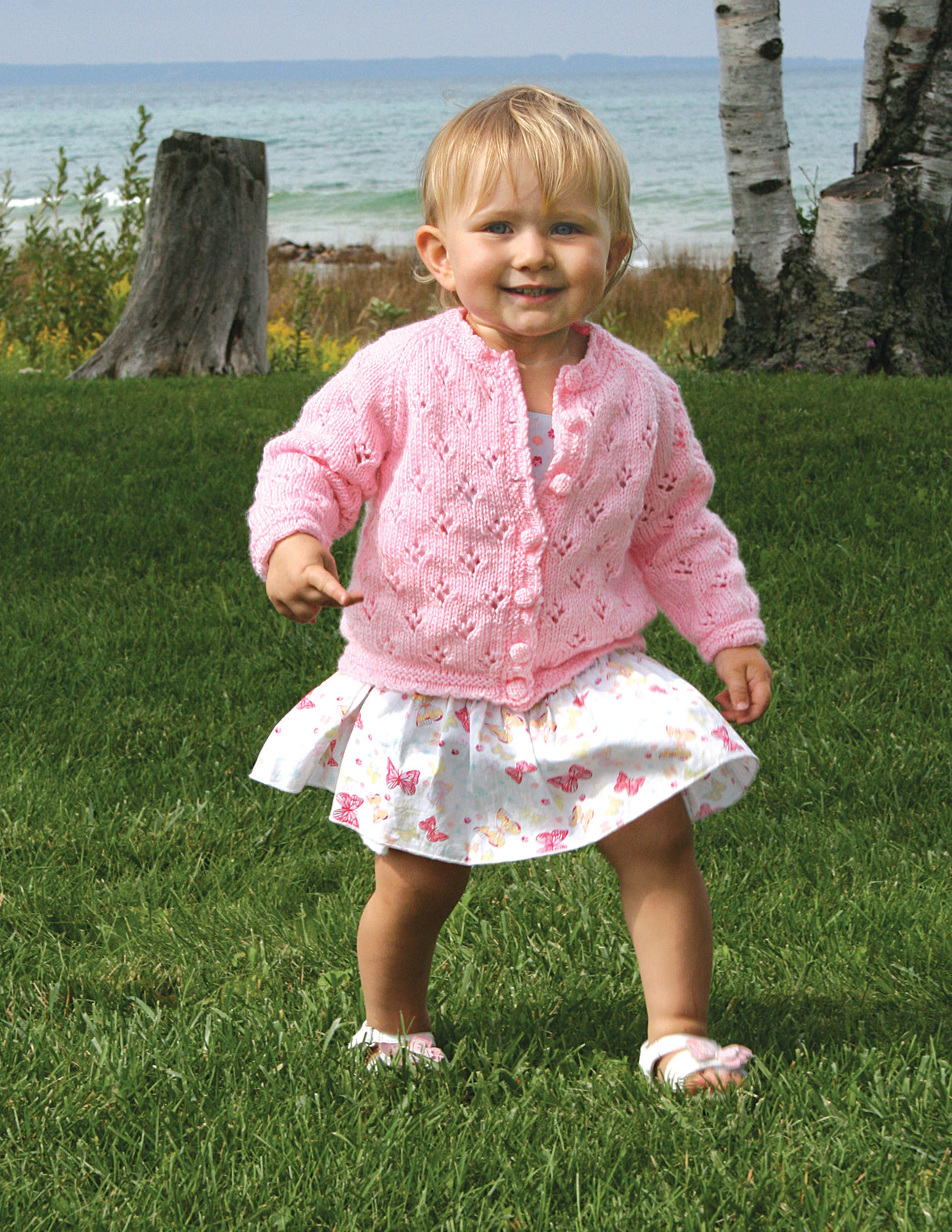 Cardigan bébé en dentelle