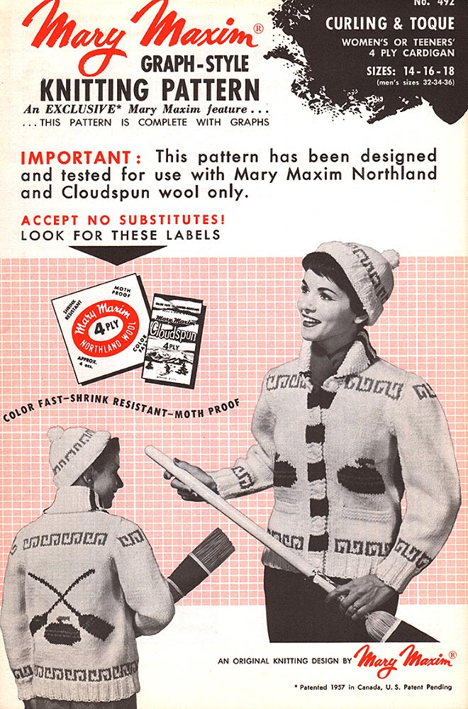 Curling Cardigan & Toque Pattern