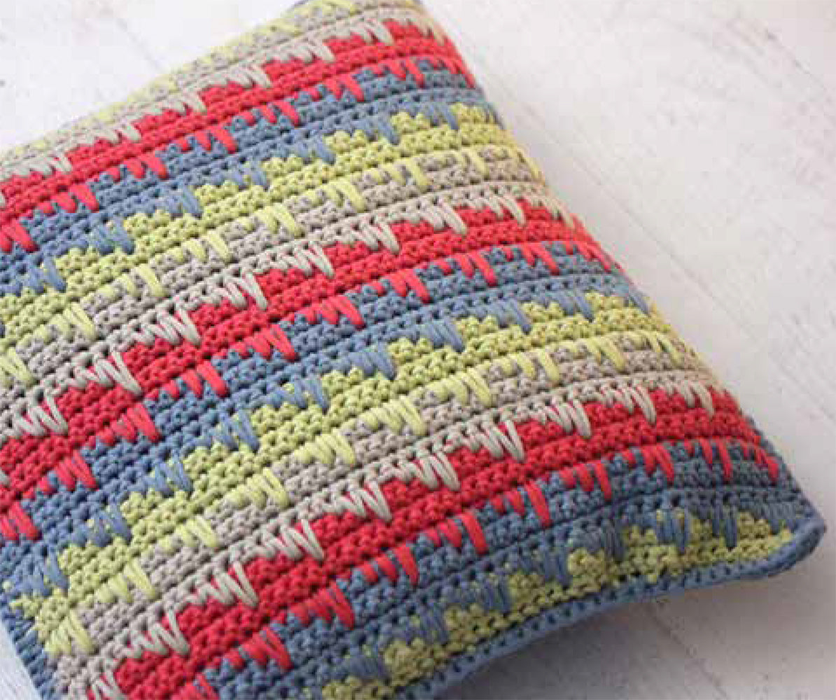 Modèle gratuit de housse de coussin réversible à point de pointe