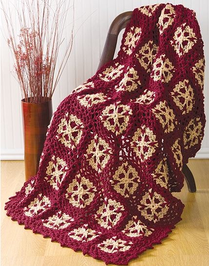 Flower Throw Pattern