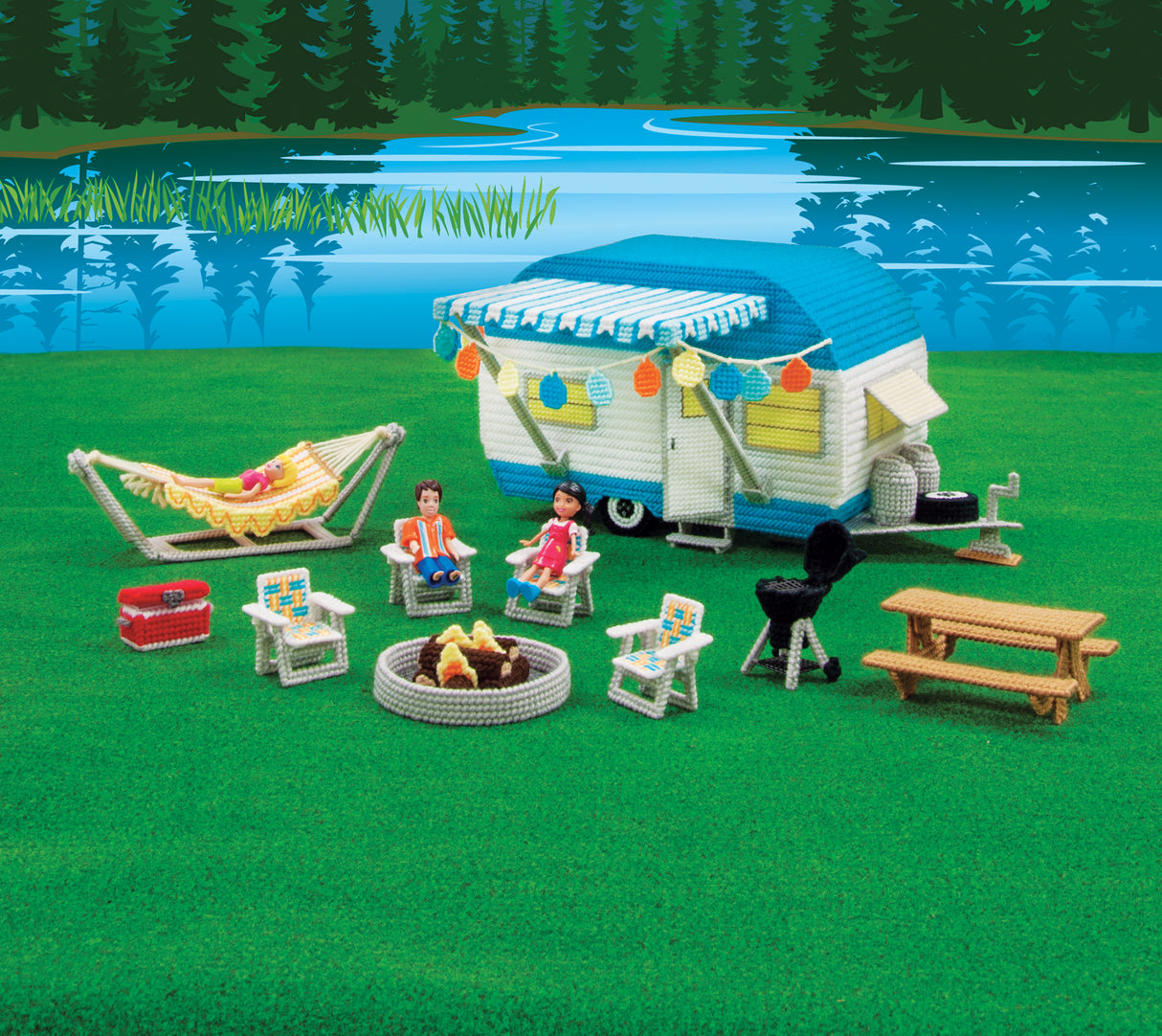 Retro Camper Pattern