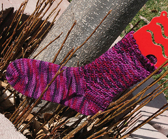 Modèle gratuit de chaussettes doubles tissées