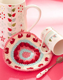 Free Be My Valentine Dishcloth Pattern