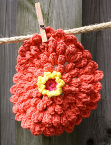 Free Zinnia Dishcloth Pattern