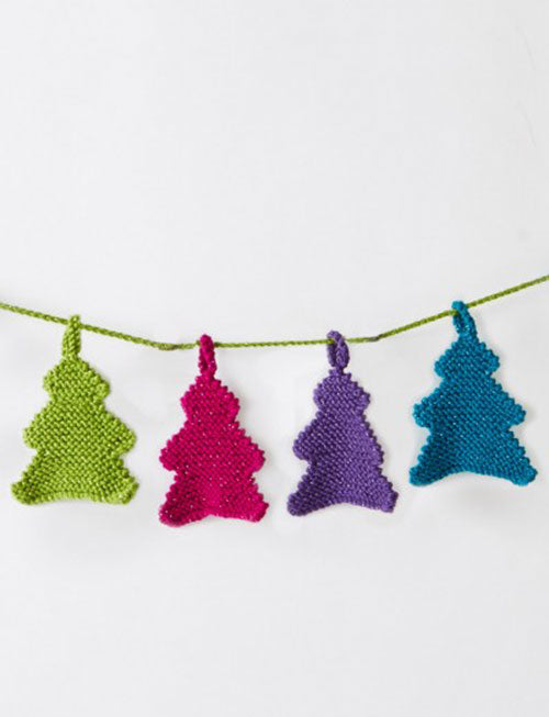 Free Happy Little Tree Garland Pattern