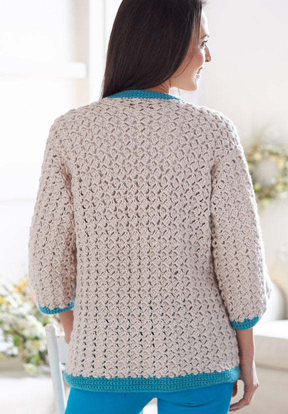 Free Cluster Stitch Cardigan Pattern