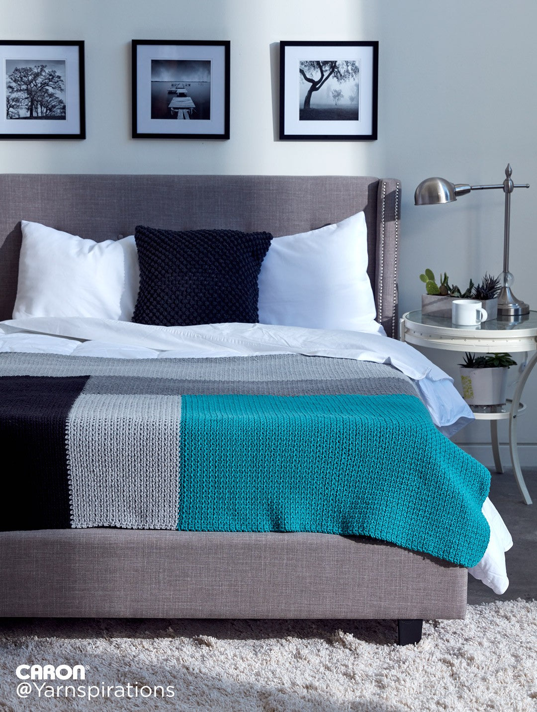 Free Modern Log Cabin Blanket Pattern