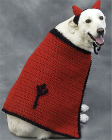 Modèle de crochet de costume de chien diable gratuit