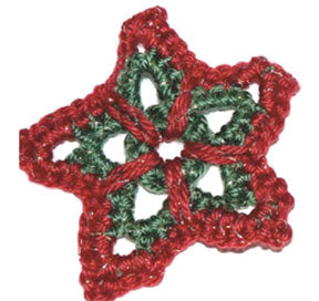 Modèle de crochet d'ornement d'étoile de Noël gratuit