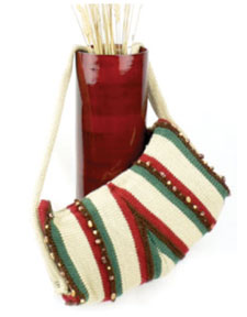 Free Striped Triangle Purse Knit Pattern