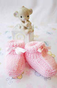 Free Baby Booties Knit Pattern