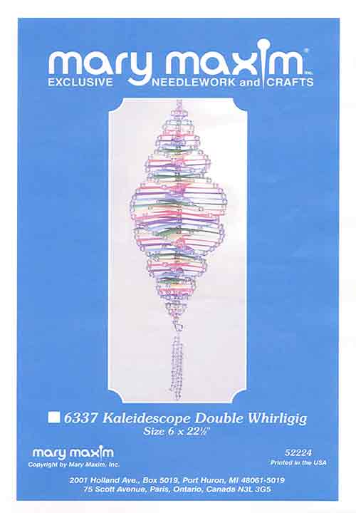 Modèle de toile en plastique Kaléidoscope Double Whirligig gratuit