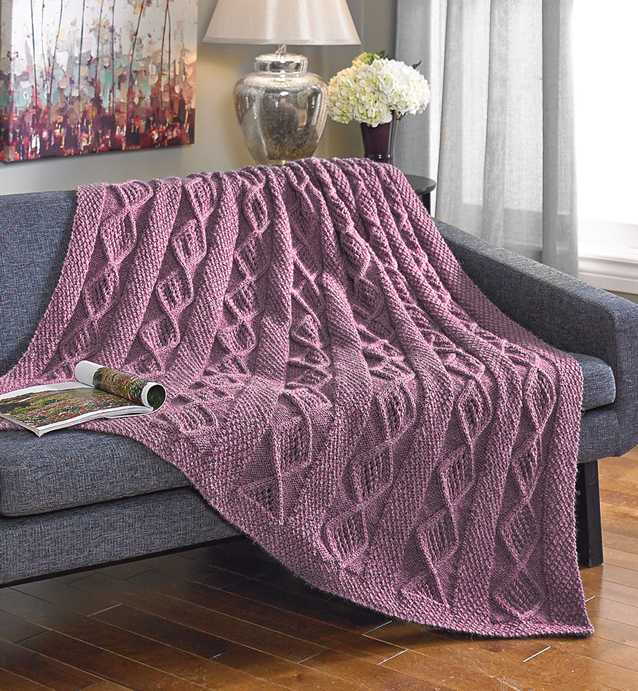Free Diamond and Moss Throw Pattern