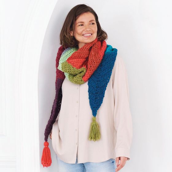 Free Chevron Crochet Scarf Pattern