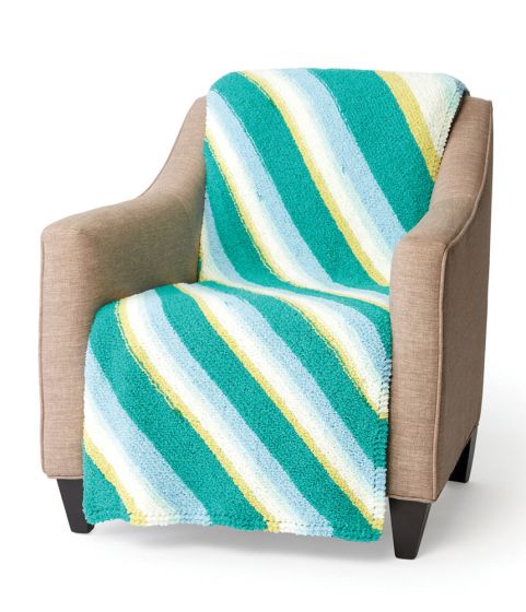 Modèle afghan tricoté gratuit dans votre coin