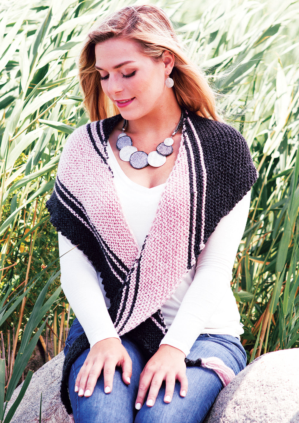 Free Diagonal Stripes Scarf Pattern