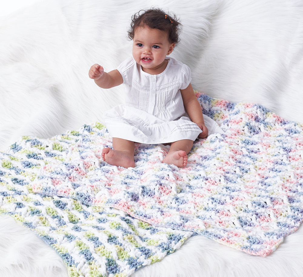 Modèle de couverture pour bébé gratuit à crocheter